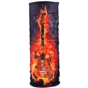 Motorcycle Guitar Flames Face Mask Neck Gaiter Cover Mouth Shield Reusable NEW
